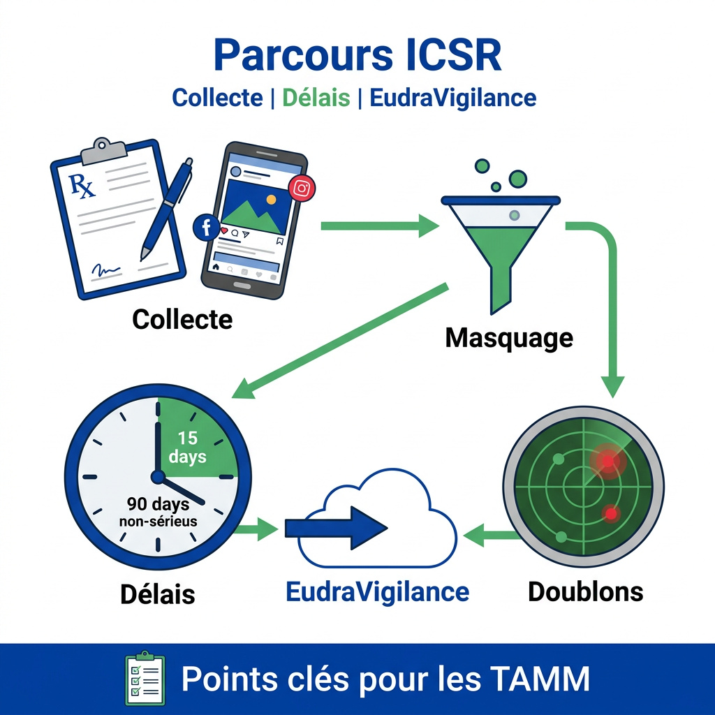 Infographie : good pharmacovigilance practice module vi