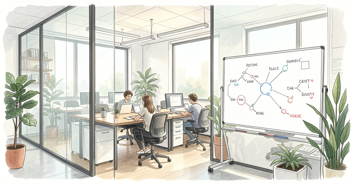 Espace de travail collaboratif d'une entreprise de biotechnologie