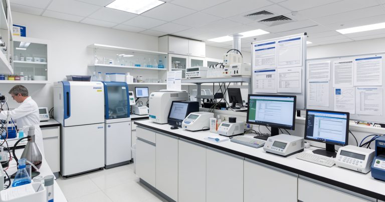 Laboratoire d analyse medicale et equipement de mesure de precision pour validation analytique ISO 15189