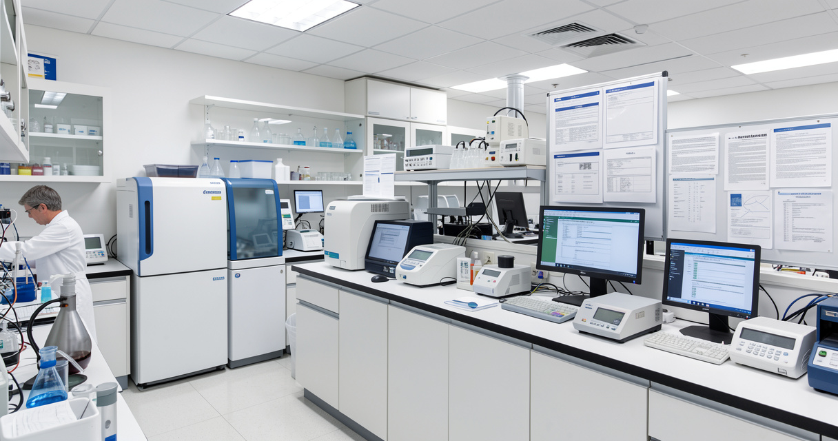 Laboratoire d analyse medicale et equipement de mesure de precision pour validation analytique ISO 15189