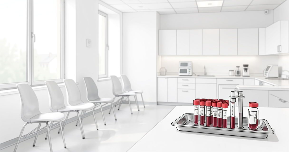 Accueil lumineux d'un laboratoire d'analyses médicales à Bègles