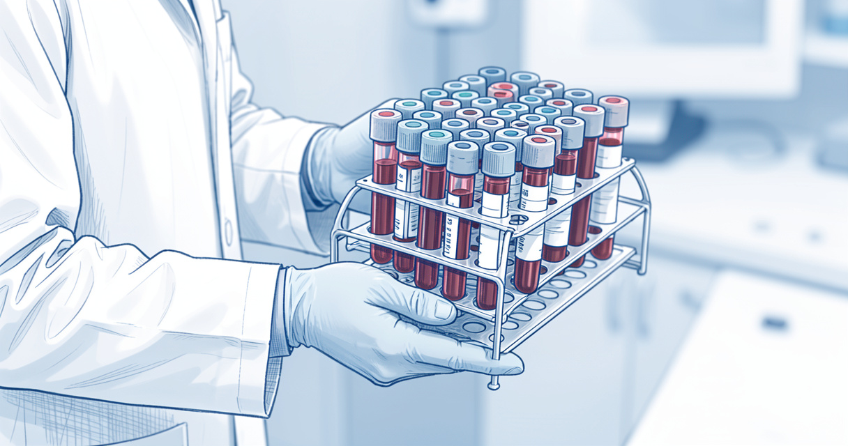Prise de sang réalisée dans un laboratoire d'analyses médicales à Bègles