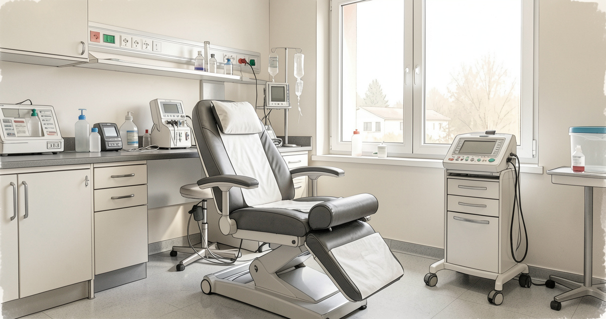 Salle de prélèvement moderne du laboratoire LxBIO à Decazeville